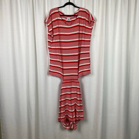 CAbi Red&White Stripe Leisure Playsuit Romper Sz.XL - Picture 6 of 16